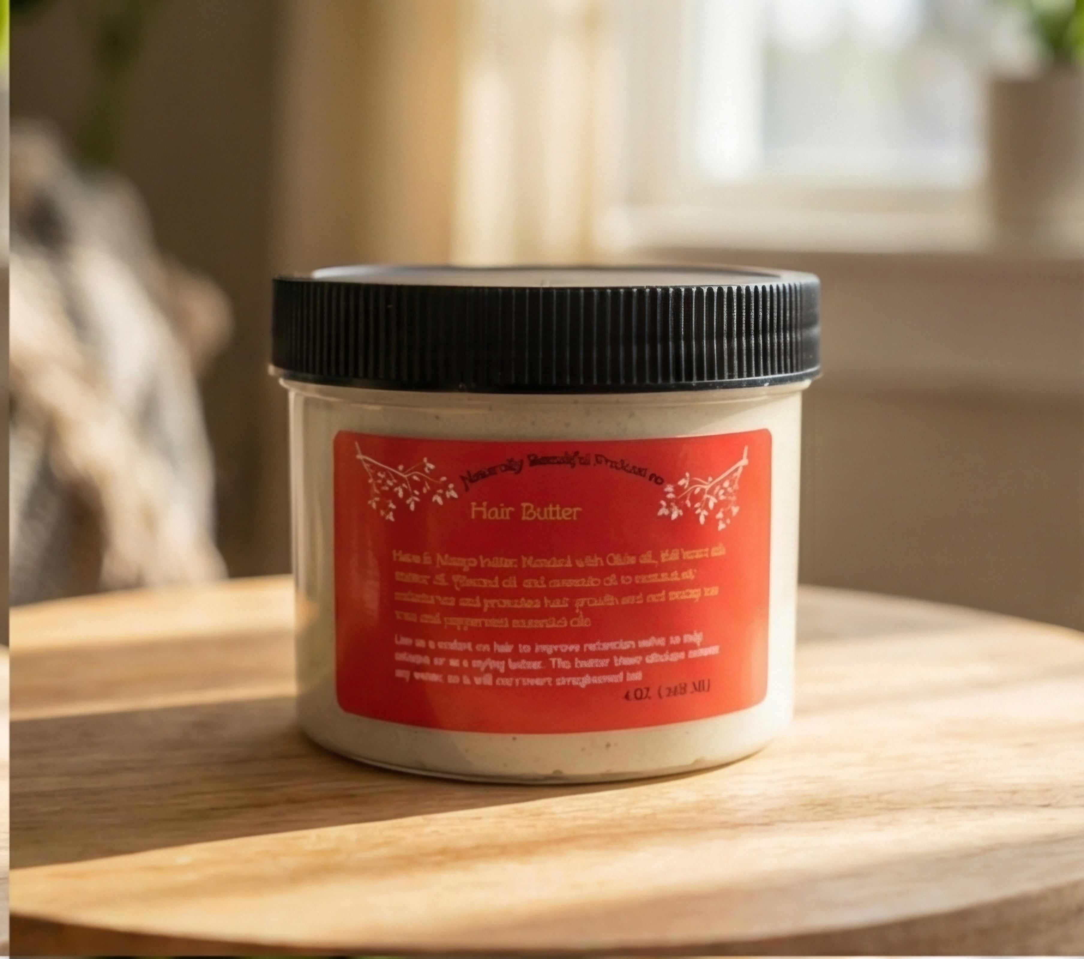 Naturally Beautiful Hair Butter – Deep Moisture & Sealant (4oz)